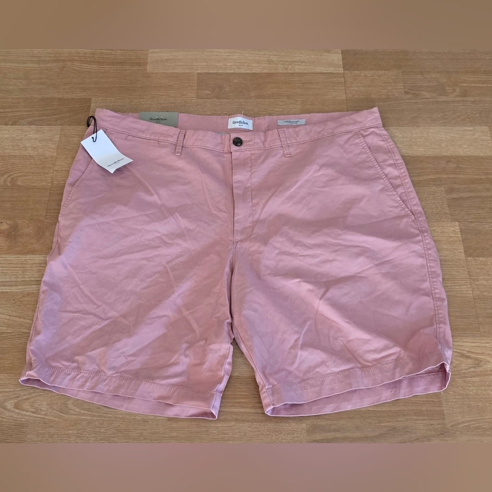 Goodfellow & Co Flat Front Linden Shorts Coral Pink Size 42 NWT BI-2865